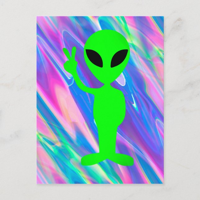 alien hologram postcard (Front)