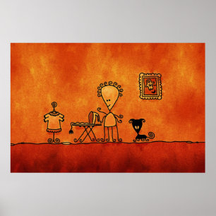 Alien Housewife Poster