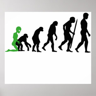 Alien  Human Evolution Poster