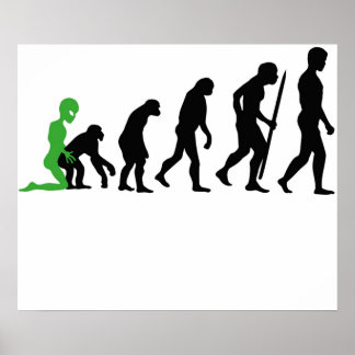 Alien  Human Evolution Poster