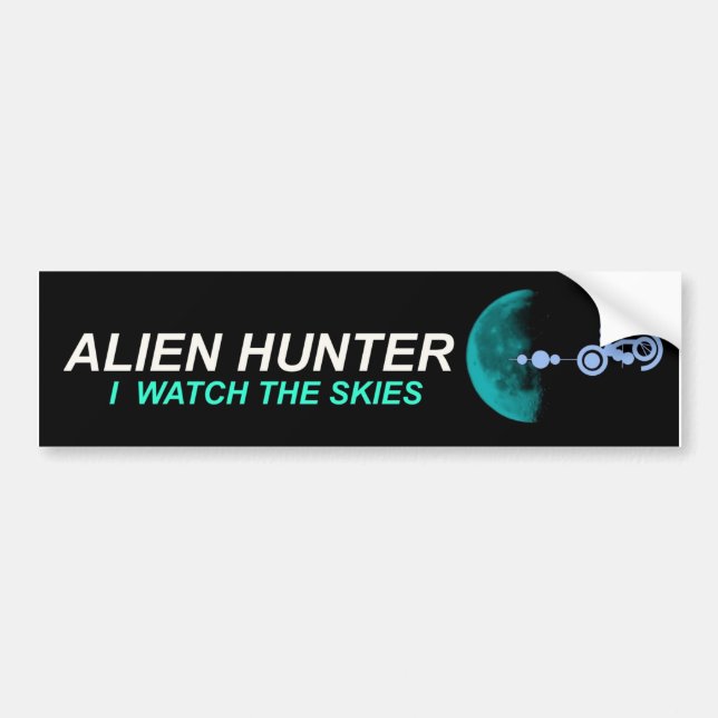 Alien Hunter Bumper Sticker (Front)