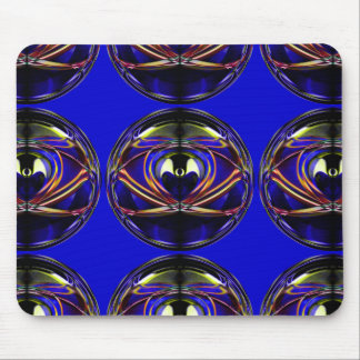 Alien-I Abstract Artistic Design Repeating Pattern Mouse Pad