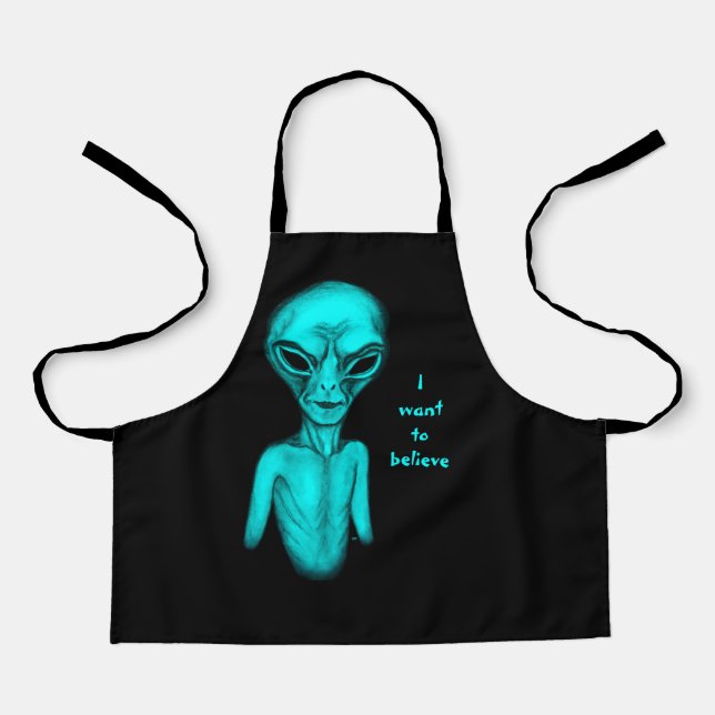 Alien , I want to believe Apron (Front)