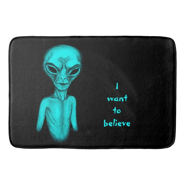 Alien , I want to believe Bath Mat (Front)