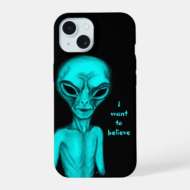 Alien , I want to believe iPhone 15 Case (Back)