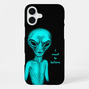 Alien , I want to believe iPhone 16 Plus Case