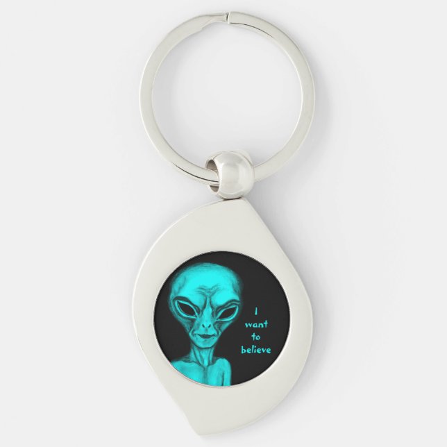 Alien , I want to believe Key Ring (Front)