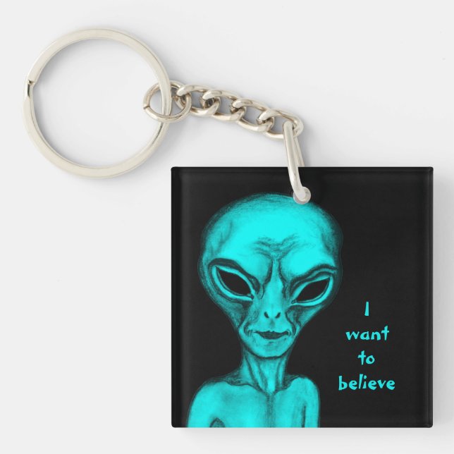 Alien , I want to believe Key Ring (Front)
