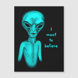 Alien , I want to believe magnetic card