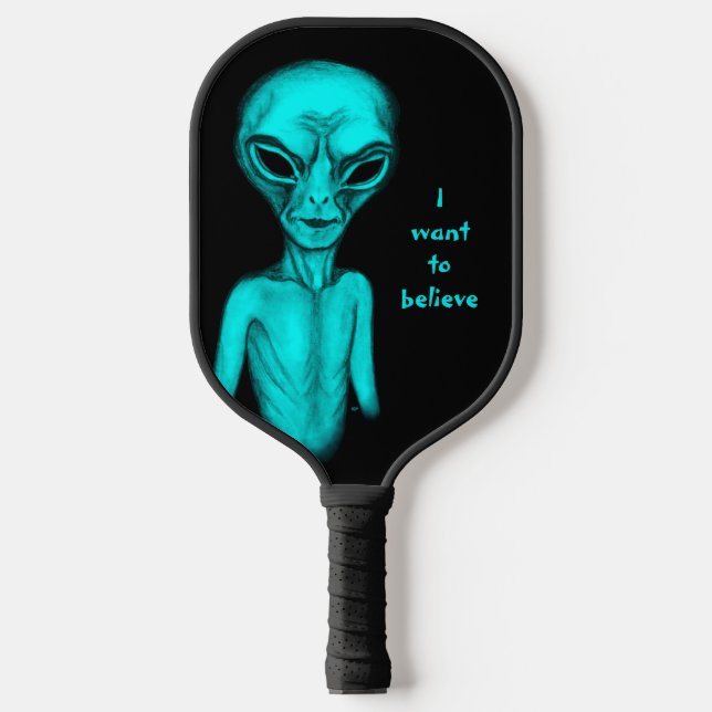 Alien , I want to believe Pickleball Paddle (Front)
