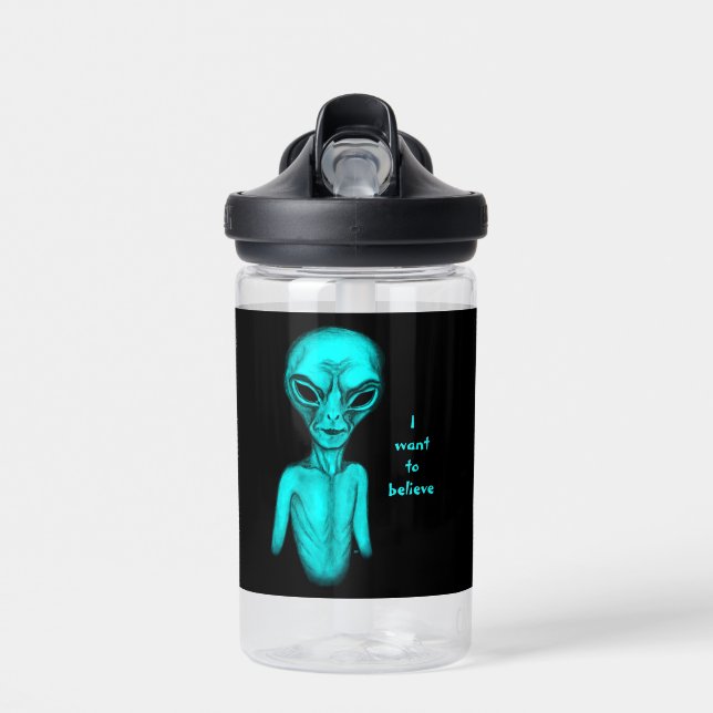 Alien , I want to believe Water Bottle (Front)