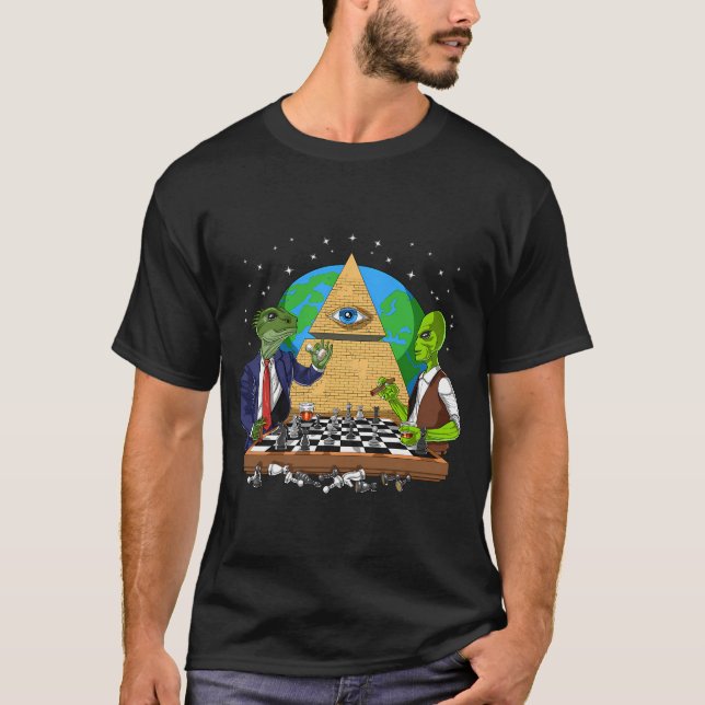 Alien Illuminati Conspiracy T-Shirt (Front)