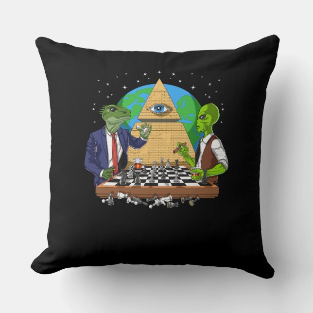 Alien Illuminati Cushion (Front)
