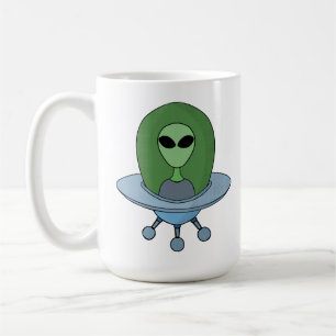 Alien in his little spaceship coffee mug