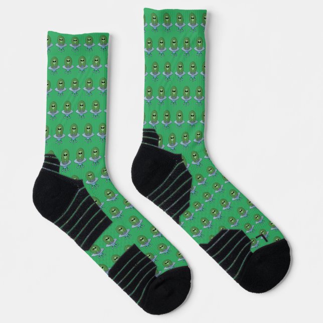 Alien in his little spaceship socks (Right)