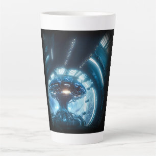 Alien in Space Latte Mug 