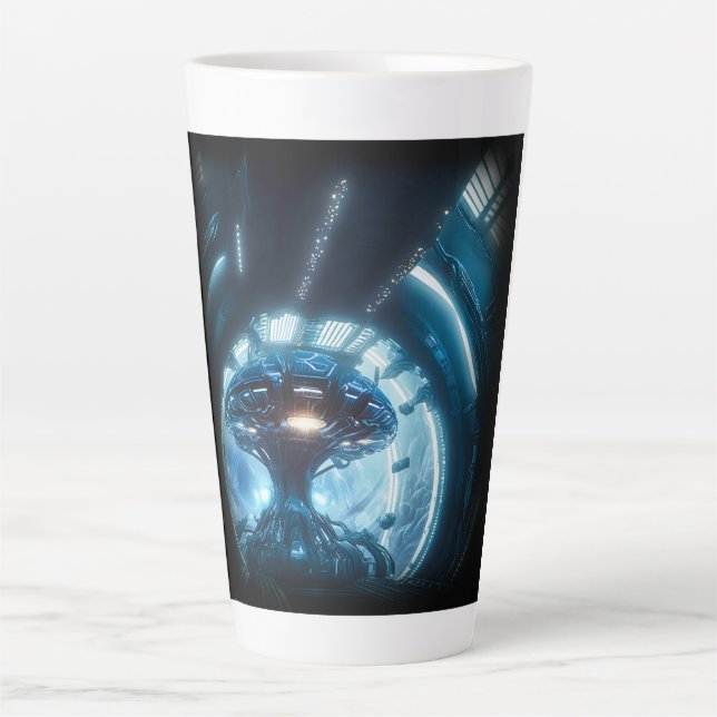 Alien in Space Latte Mug  (Front)