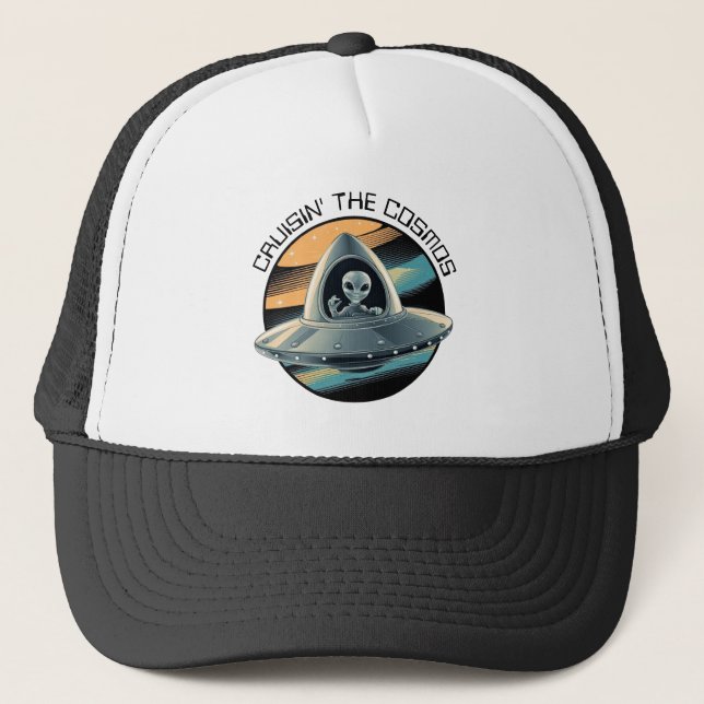 Alien in Spaceship Hat (Front)