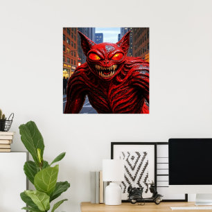Alien in The City AI Alien Poster