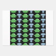 Alien intergalactic Gift Wrapping Paper