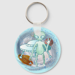 Alien Invader  keychain