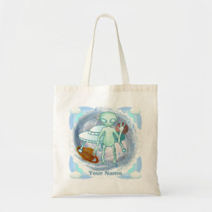 Alien Invader tote bag