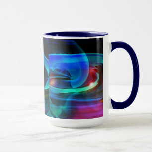 Alien Invasion Abstract Mug