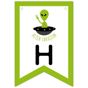 Alien Invasion, Birthday Bunting