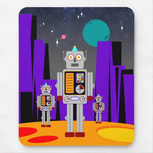 Alien Invasion Mouse Pad (Front)