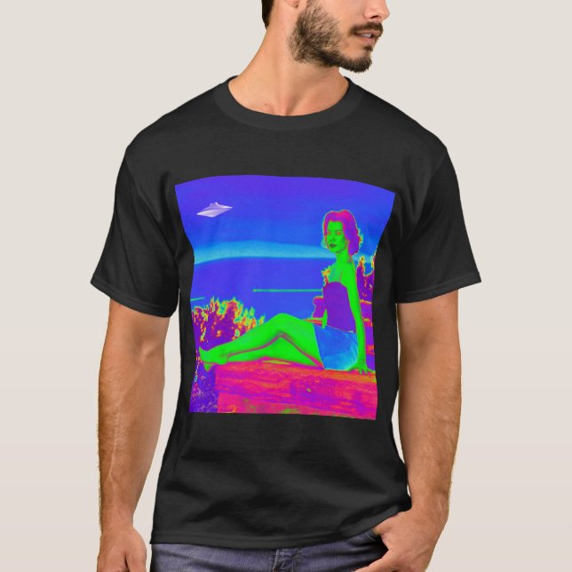 Alien Invasion Pop Art T-Shirt (Front)