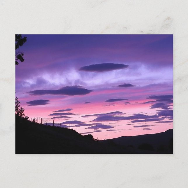 Alien Invasion Sunset  Postcard (Front)