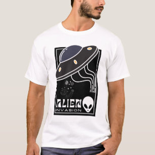 Alien Invasion UFO space galaxy T-Shirt