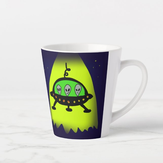 alien invation  latte mug (Right)