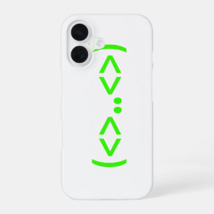 ALIEN Japanese Emoticon iPhone 16 Case