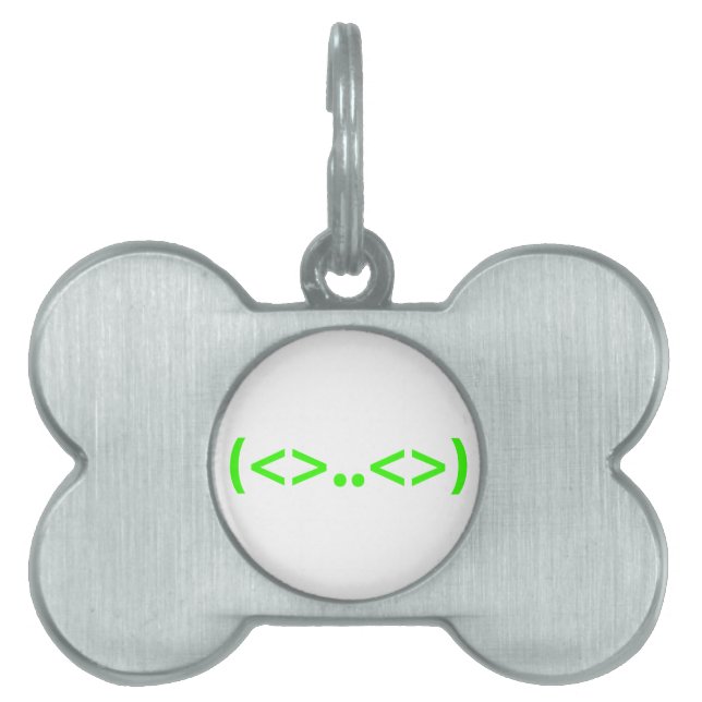 ALIEN Japanese Emoticon Pet ID Tag (Front)