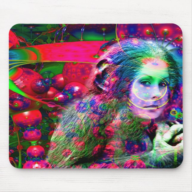 Alien Jungle Mouse Pad (Front)