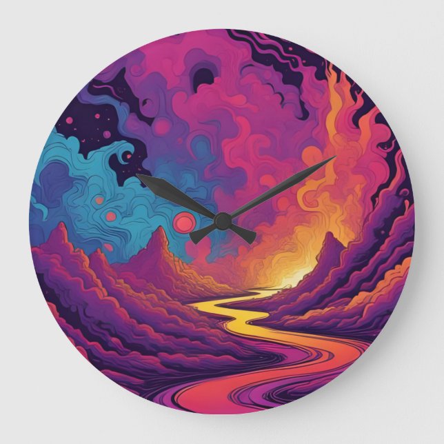 Alien Lands Large Clock (Front)