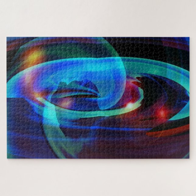 Alien Landscape Abstract Colours Jigsaw Puzzle (Horizontal)