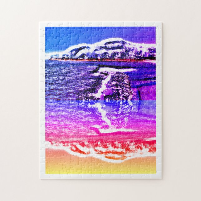 Alien landscape art jigsaw puzzle (Vertical)