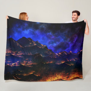 ALIEN LANDSCAPE FLEECE BLANKET