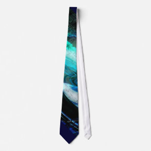 Alien Landscape Grunge Tie