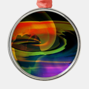 Alien Landscape Rainbow Abstract Metal Tree Decoration