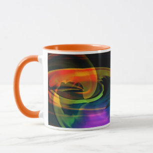 Alien Landscape Rainbow Abstract Mug