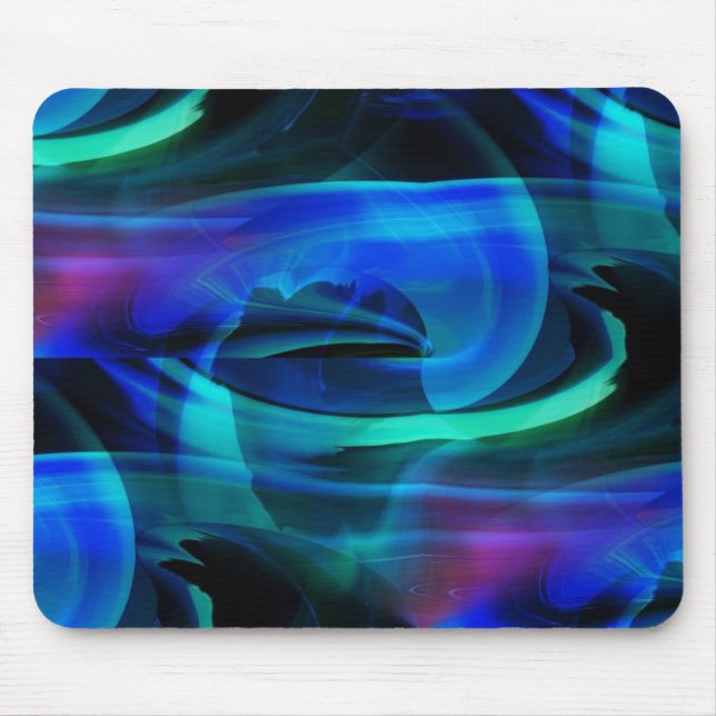 Alien Landscape Swirl Mousepad (Front)