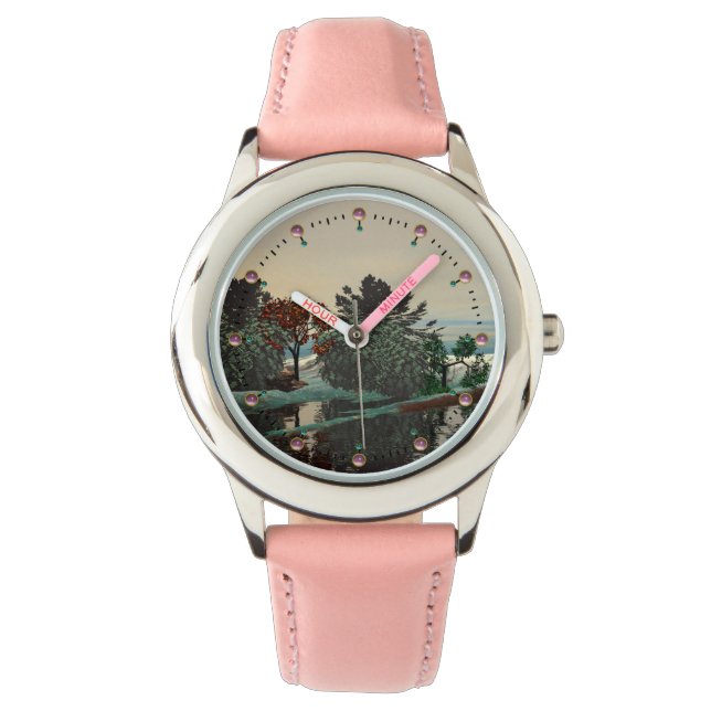 ALIEN LANDSCAPE,TREES,LAGOON HYPERION Sci Fi Watch (Front)