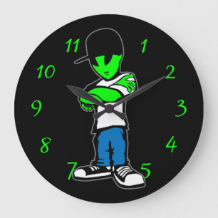 Alien Large Clock
