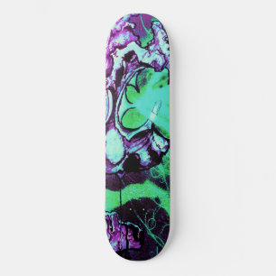 Alien Laser Eyes Art by Travis L Lagasse Flowstone Skateboard