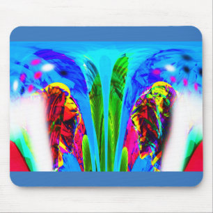 Alien lifeform art mouse pad