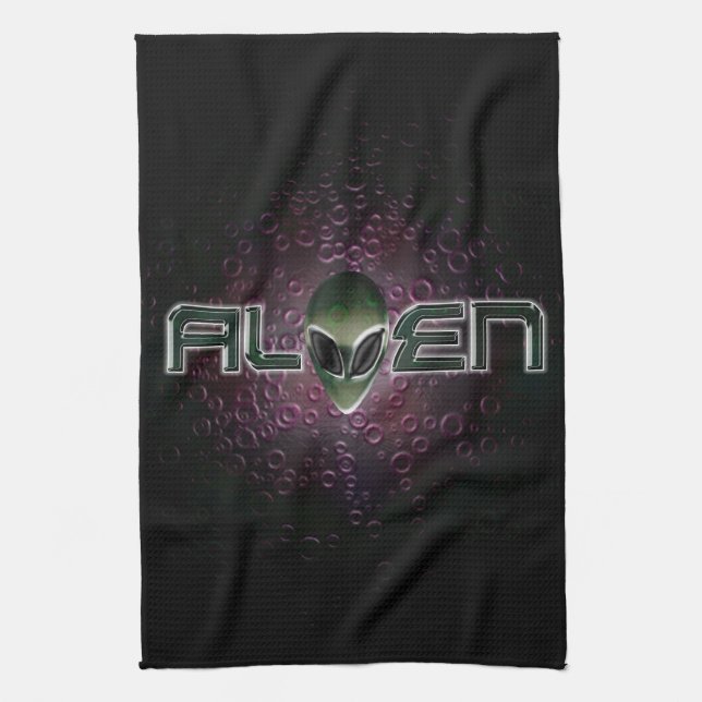 Alien logo American MoJo Kitchen Towels (Vertical)