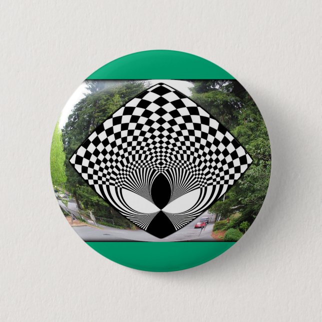 Alien Looking at YOU! 6 Cm Round Badge (Front)